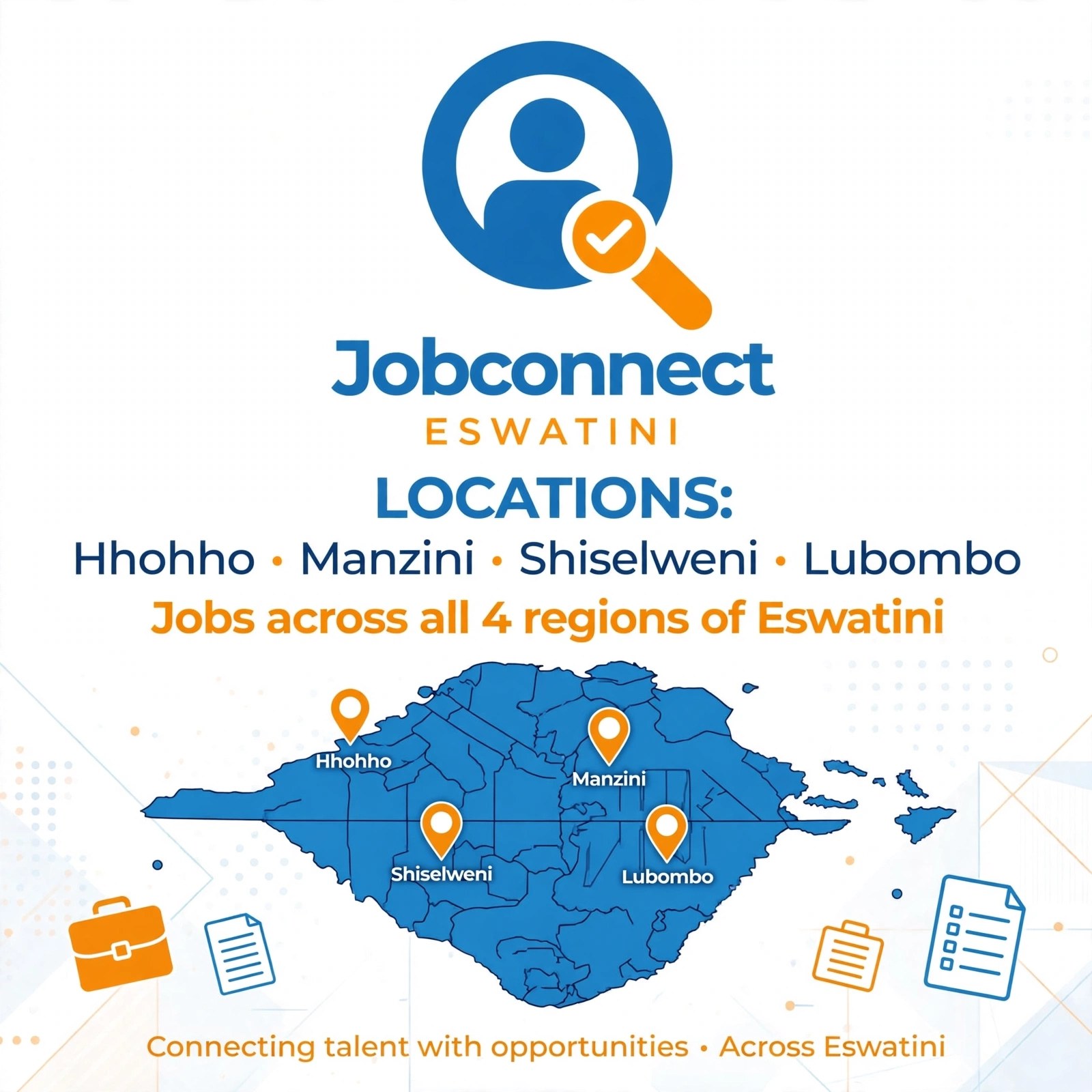 JobConnect Eswatini: jobs across Hhohho, Manzini, Shiselweni and Lubombo
